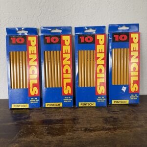 Vtg 1995 Pentech No 2 HB Bonded Lead Non Toxic NOS 10 Pack Pencils 4 Packs